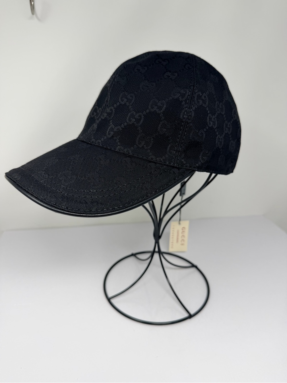 Gucci Black GG Jacquard Baseball Cap